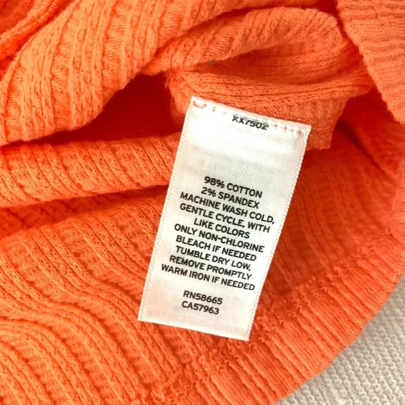 Abound stripped Orange Ruched Front Strappy Crop Top size large - Picture 6 of 6